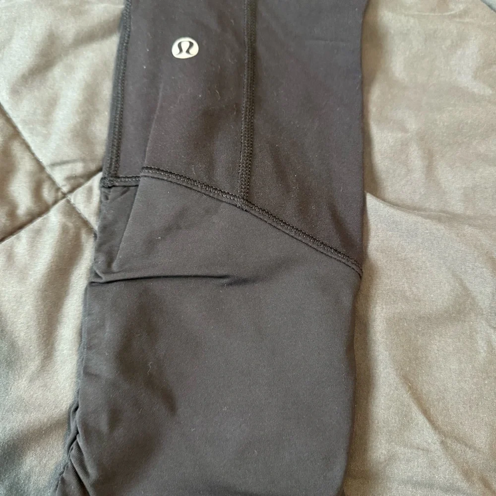lululemon athletica Black Leggings Streamlined Design